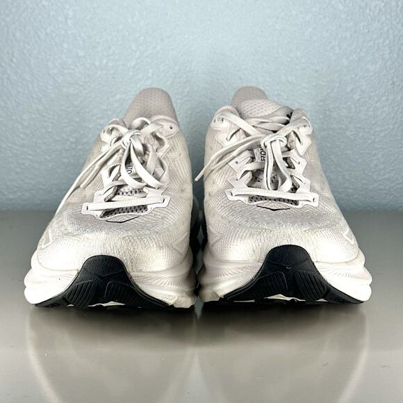 Hoka One One Mens Size 11.5D Clifton 9 1127895 NCSW White Running Shoes Sneakers main image 10